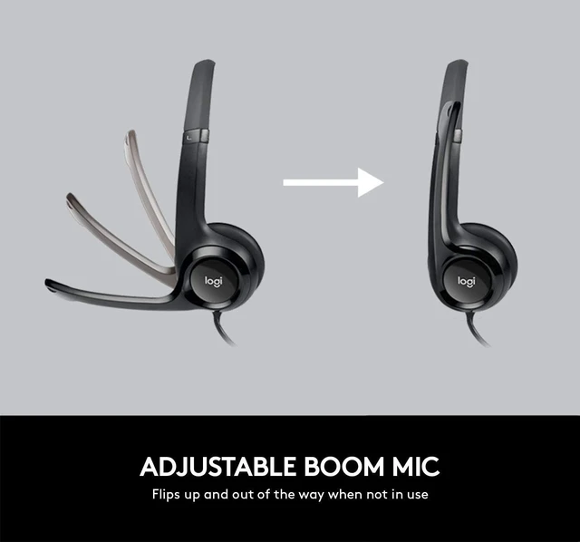 Alt view image 5 of 6 - Logitech H390 USB Wired Headset with Noise Cancelling Microphone