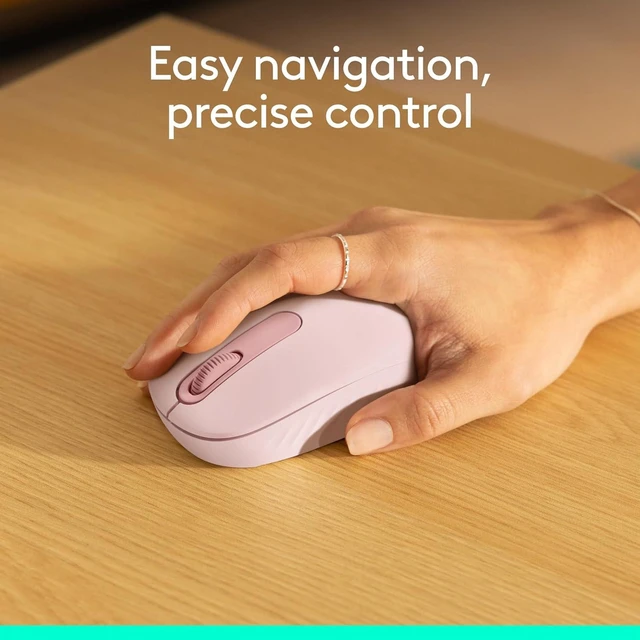Alt view image 5 of 7 - Logitech M196 Bluetooth Wireless Mouse - Compatible with Windows and macOS - Rose