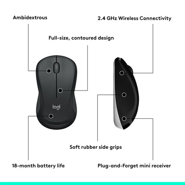 Alt view image 5 of 7 - Logitech MK540 Advanced Wireless Keyboard and Mouse Combo