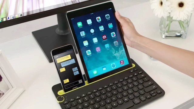 Alt view image 2 of 7 - Logitech K480 Bluetooth Multi-Device Keyboard for Windows, MacOS, iPadOS, Android or Chrome OS - Black