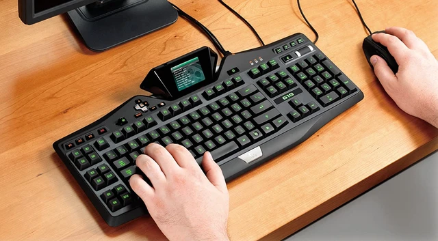 Alt view image 2 of 5 - Logitech G19 Programmable Gaming Keyboard with Color Display - 8 PACK