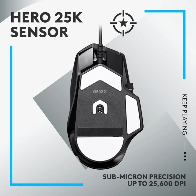 Alt view image 5 of 7 - Logitech G502 X Wired Gaming Mouse - Compatible with PC - MacOS/Windows