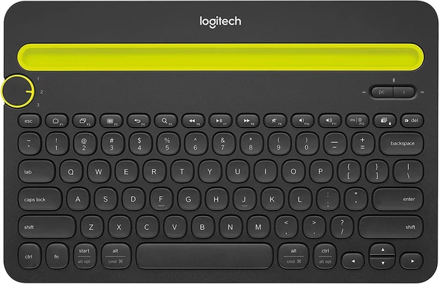 Alt view image 2 of 7 - Logitech K480 Bluetooth Multi-Device Keyboard for Windows, MacOS, iPadOS, Android or Chrome OS - Black