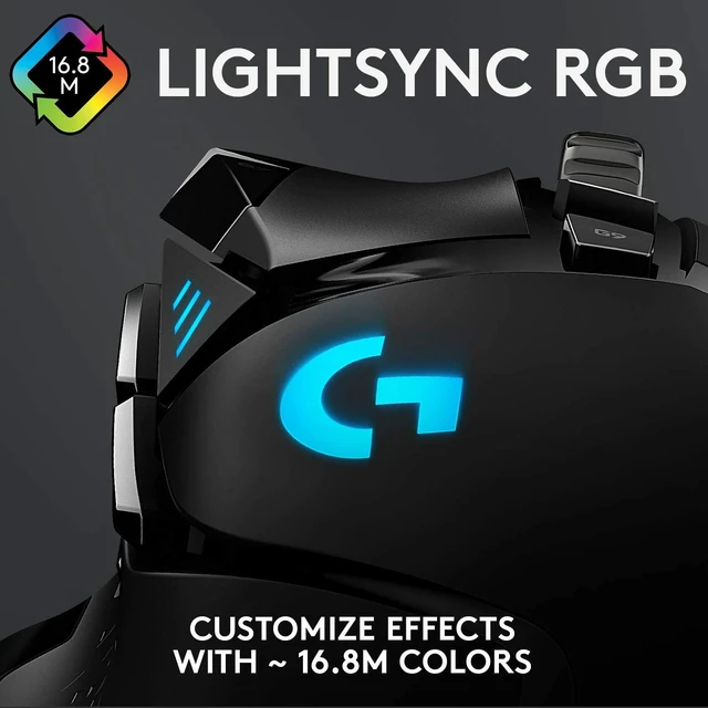 Alt view image 5 of 6 - Logitech G502 HERO High Performance Wired Gaming Mouse, Adjustable Weights, 11 Programmable Buttons