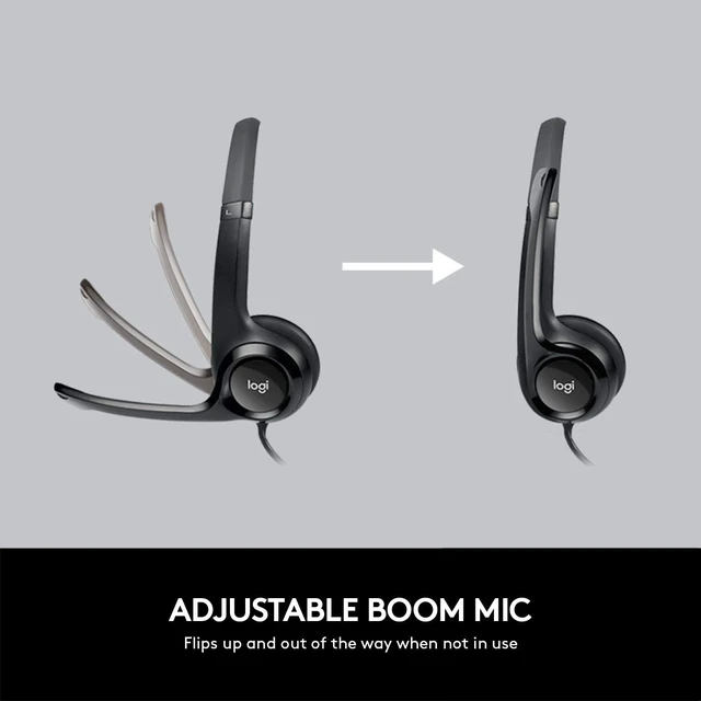 Alt view image 4 of 6 - Logitech H390 USB Wired Headset with Noise Cancelling Microphone