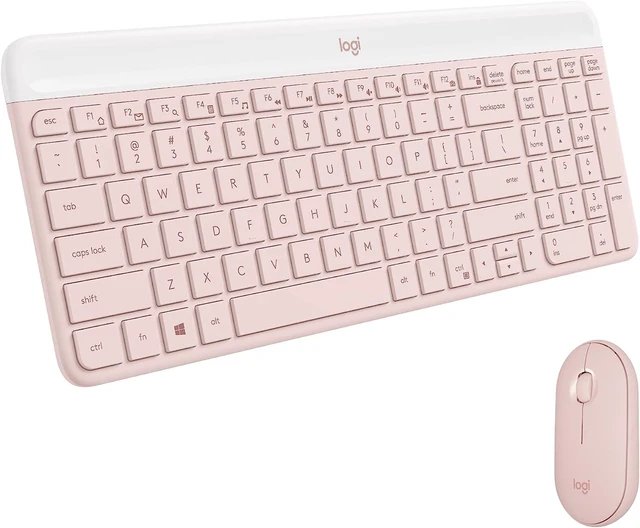 Main image of Logitech MK470 Slim Wireless Keyboard and Mouse Combo (Rose)