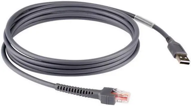 Alt view image 2 of 6 - High Speed USB 2.0 A Male to RJ45 Cable For Symbol Barcode Scanner LS2208 6 Feet