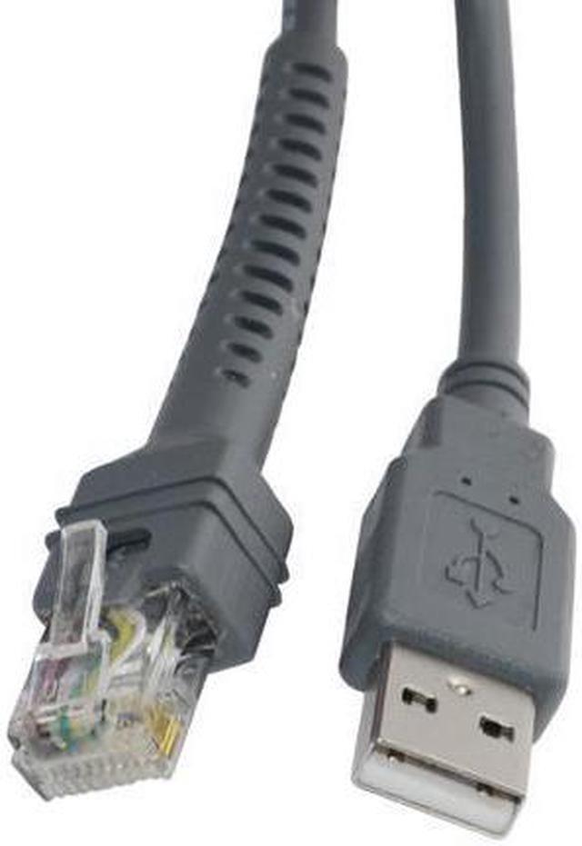 Alt view image 2 of 5 - USB to RJ45 Cable 7ft 2M for Symbol Barcode Scanner LS4278 LS2208 2208AP (1 PCS)