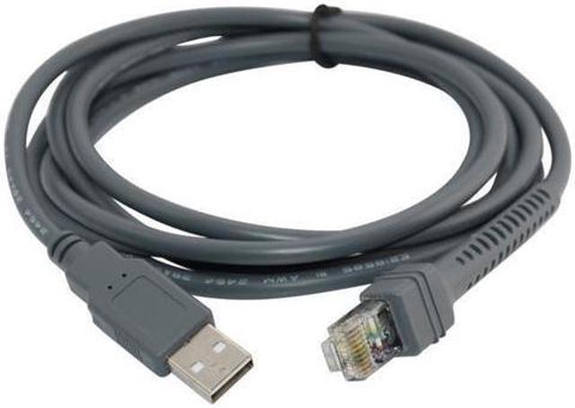 Main image of USB to RJ45 Cable 7ft 2M for Symbol Barcode Scanner LS4278 LS2208 2208AP (1 PCS)