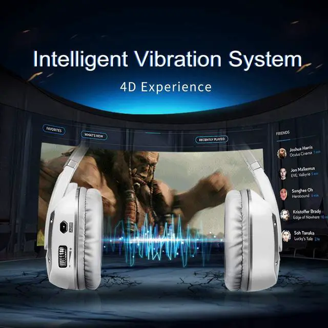 Alt view image 2 of 7 - SOMIC G909PRO 7.1 Virtual Surround Sound USB Gaming Headset Over Ear Bass Headphone for PS4,PC with Mic,Volume Control,LED(Black)