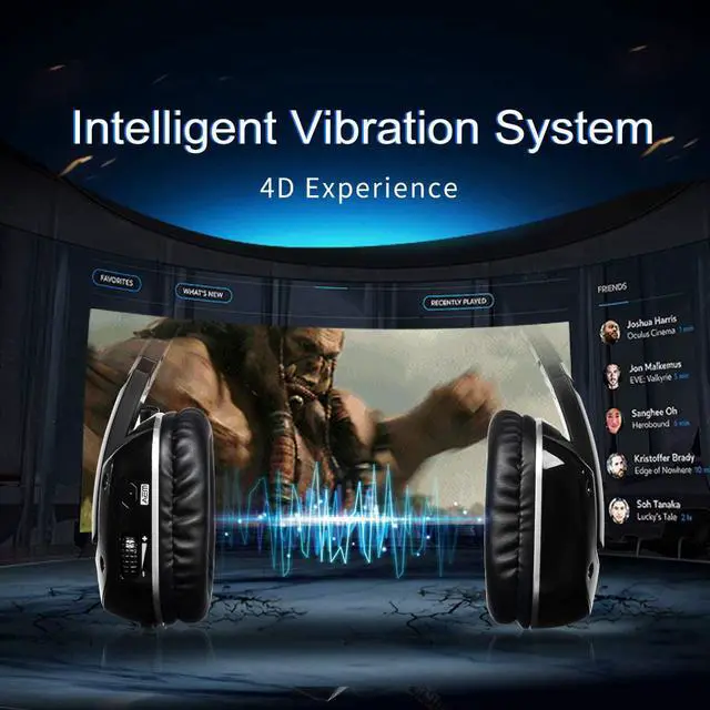 Alt view image 2 of 7 - SOMIC G909PRO 7.1 Virtual Surround Sound USB Gaming Headset Over Ear Bass Headphone for PS4,PC with Mic,Volume Control,LED(Black)