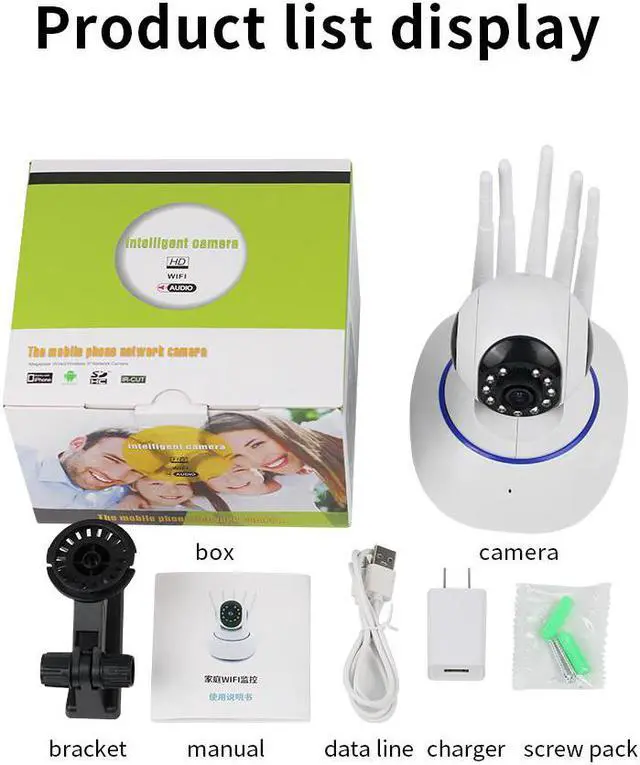 Alt view image 4 of 7 - Security Smart  Indoor PTZ Camera