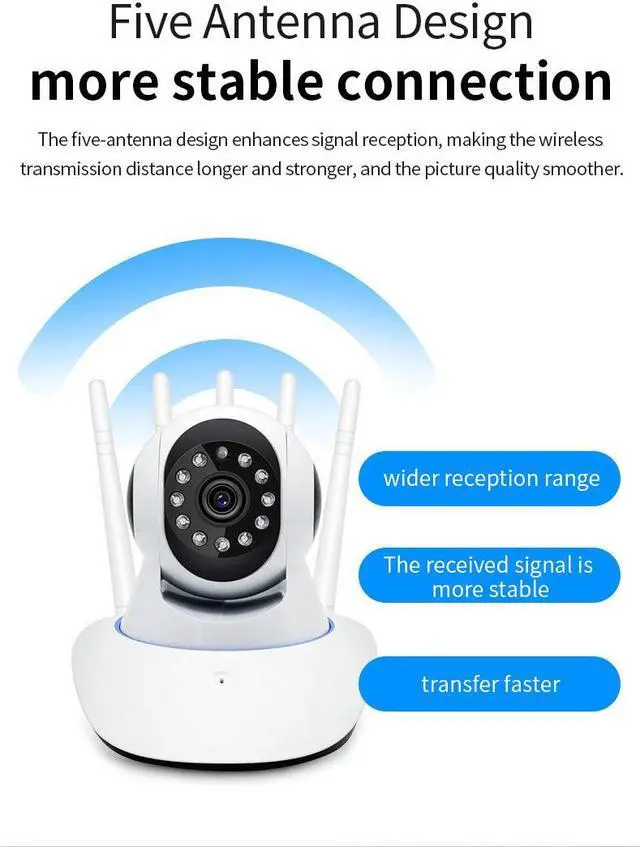 Alt view image 7 of 7 - Security Smart  Indoor PTZ Camera