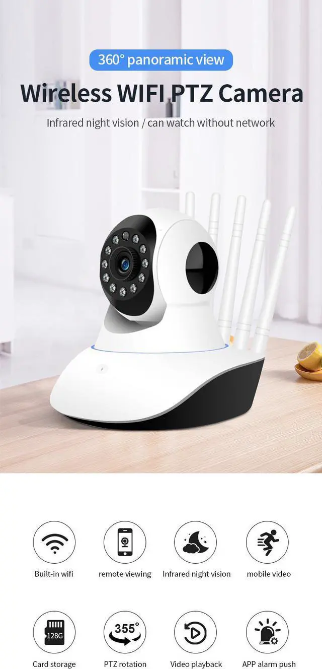 Alt view image 5 of 7 - Security Smart  Indoor PTZ Camera