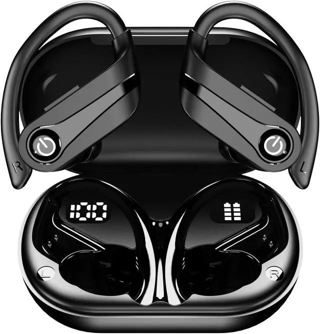 Main image of Wali  space Q63-3 Black Bluetooth 5.3 headset, 15hours  playing time  with 950mAh battery Capacity,Type-C charging port Black/Black
