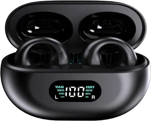 Alt view image 2 of 7 - Wali space YYK-Q71 black Bluetooth 5.3 headset, transmission distance 10m, Horn size: Diameter 13mm,standby 65 hours,8 hours playing time with charging time 1 hours,Type-C charging port