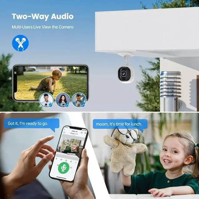 Alt view image 6 of 7 - WALI space  A3 HD Wireless Network WIFI home Camera 1080P Motion Detection Input built-in microphone  IR Night Vision Lamps Lens Rotation Wide Angle 50 Degree Longtime Standby Memory Support MAX 64G