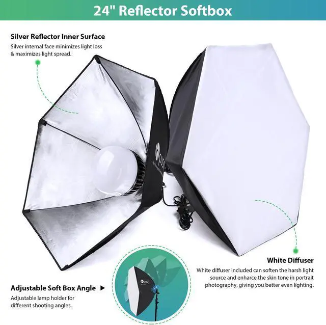 Alt view image 6 of 7 - HPUSN 8.5 x 10 ft Background Support System, Photo Video Studio Light Kit 5500K Umbrellas Softbox Continuous Lighting Kit for Photo Studio Product, Portrait and Video Shoot Photography