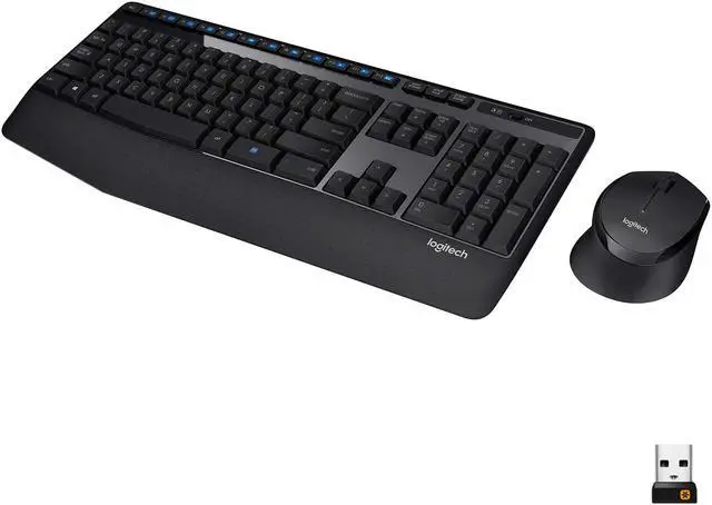 Main image of Logitech Wireless Keyboard & Mouse Combo - 12 Function Keys 2.4GHz 1000DPI USB RF