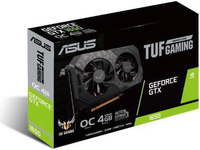 Alt view image 2 of 7 - ASUS TUF Gaming GeForce GTX 1650 Dual Fan Graphics Card - 4 GB (ASUS TUF-GTX1650-O4GD6-P-GAMING)