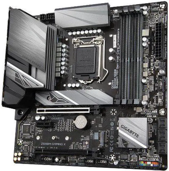 Alt view image 14 of 17 - Gigabyte Z590M GAMING X Intel Z590 Express LGA 1200 Micro ATX DDR4-SDRAM Motherboard