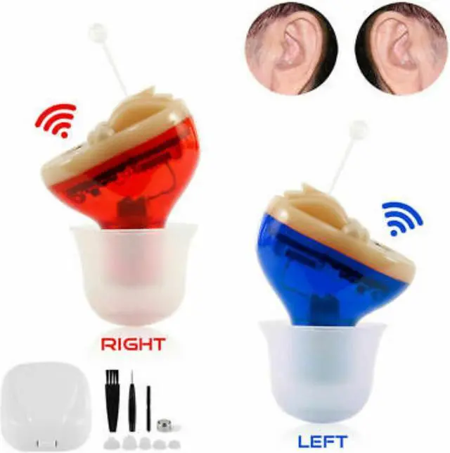 Alt view image 2 of 6 - eEAR® Digital Hearing Aid Pair for Left and Right Ears, CIC (Complete In Canal), eEAR CIC T25 Pair (R&B) Designed and Engineered in the USA