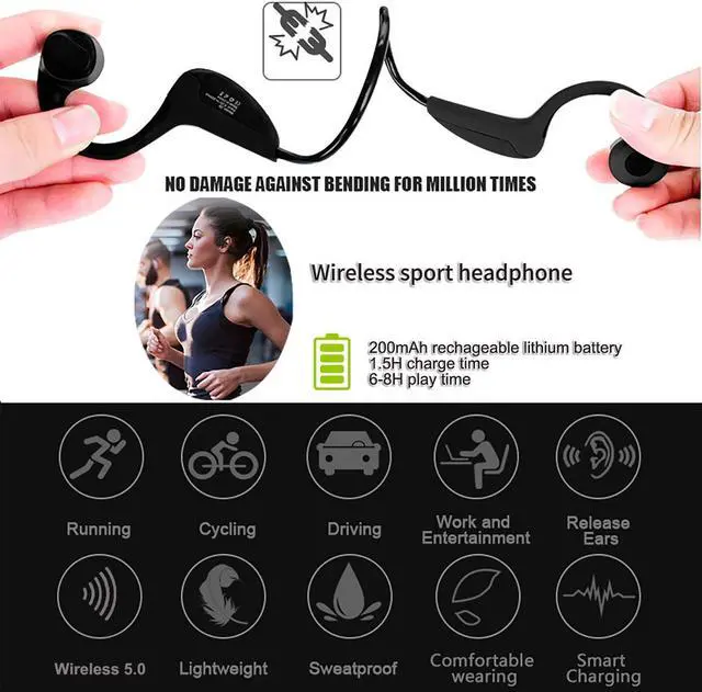 Alt view image 2 of 7 - eEAR-BC-BT-Tx 002 eEAR Bone Conduction Hearing Aids with Sound Transmitter. YES, IT'S HEARING AIDS, 2 in ONE, Bone Conduction Bluetooth headphones, military grade technology