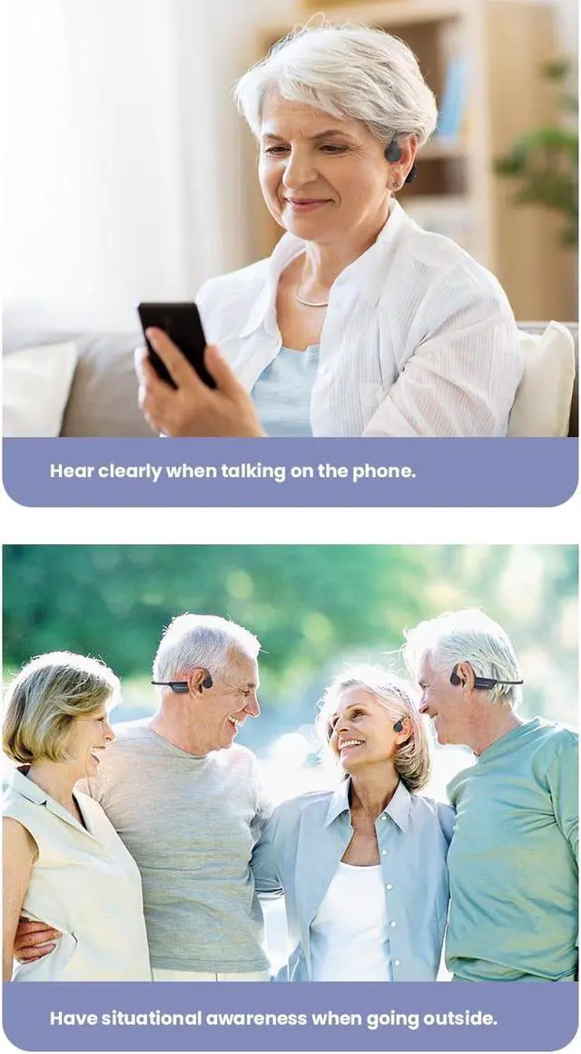 Alt view image 4 of 7 - YES, IT'S HEARING AIDS! 2 in ONE, Bluetooth Bone Conduction Hearing aids, and Bluetooth bone conduction headphones.   eEAR-BC-BT-HPH 002 The First Bone Conduction Military Grade, Hearing Amplifier aid