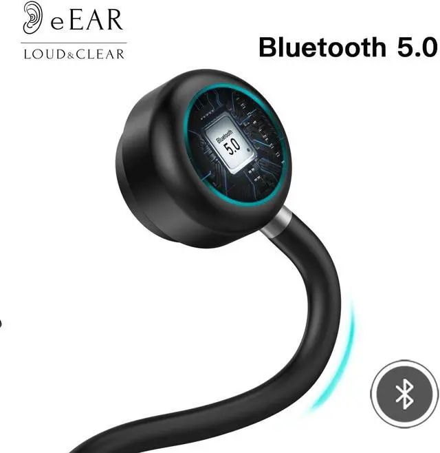 Alt view image 5 of 6 - eEAR-BC-BT-MIC15-HP Best Bone Conduction hearing aids in its class, with detached high sensitivity pickup microphone, for best best sound and voice quality, and noise cancelation