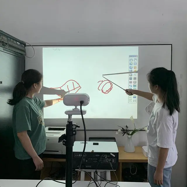 Alt view image 4 of 7 - Design Pie Movement Detection Technology Rechargeable 650nm LED Light Electronic Pen for Portable Interactive Whiteboard