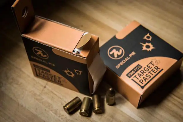 Alt view image 2 of 4 - For IDPA IPSC Training Hunting Pratice with Storage Box 1000Pcs / Box Aper Shooting Target Self Adhesive Sticker Round Patches