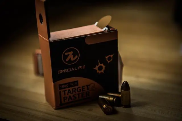 Alt view image 4 of 4 - For IDPA IPSC Training Hunting Pratice with Storage Box 1000Pcs / Box Aper Shooting Target Self Adhesive Sticker Round Patches