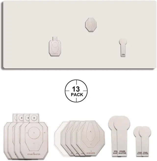 Alt view image 4 of 7 - IPSC/IDPA Dry Fire Target Set Shooting Targets Long-Distance Simulation Mini Target-Suitable for Rubber Guns and Laser Guns