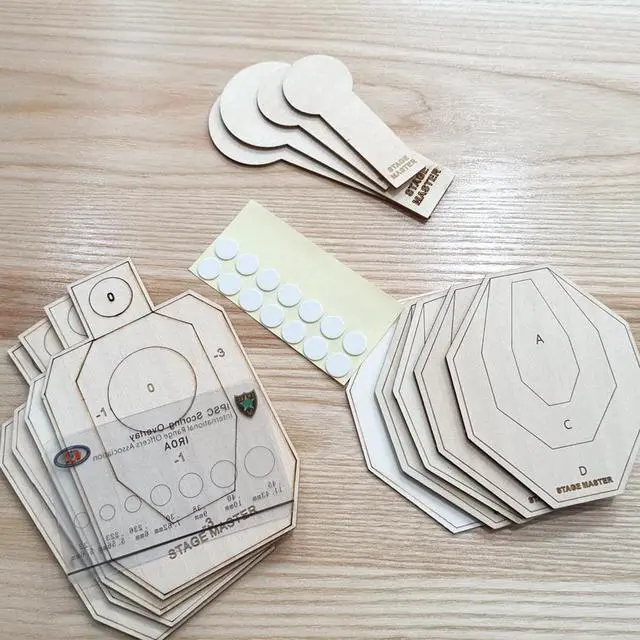 Main image of IPSC/IDPA Dry Fire Target Set Shooting Targets Long-Distance Simulation Mini Target-Suitable for Rubber Guns and Laser Guns