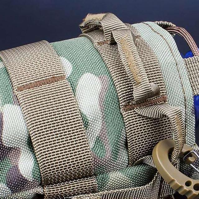 Alt view image 4 of 5 - Molle Water Bottle Holder for Backpack,Molle Pouch,Water Bottle Carrier,Tactical Water Bottle Pouch,Tactical Molle Water Bottle Pouch Attaches to Backpack,Bicycle,Belt,Straps,Car