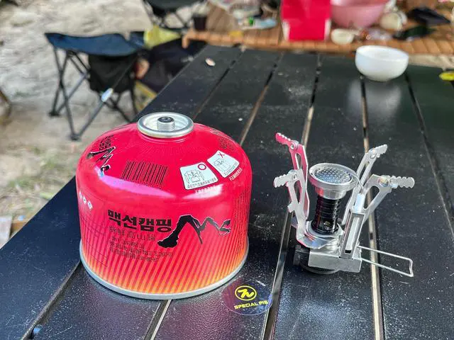 Alt view image 7 of 7 - 3000W Portable Camping Stoves Backpacking Stove with Piezo Ignition Carry Case, Windproof Camp Stove for Outdoor Hiking Cooking Picnic