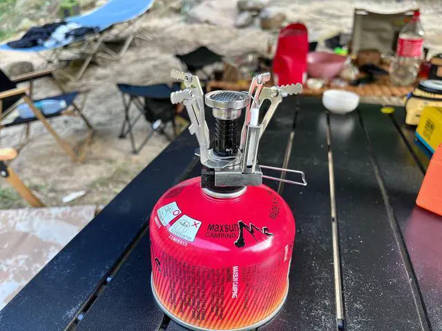 Alt view image 6 of 7 - 3000W Portable Camping Stoves Backpacking Stove with Piezo Ignition Carry Case, Windproof Camp Stove for Outdoor Hiking Cooking Picnic
