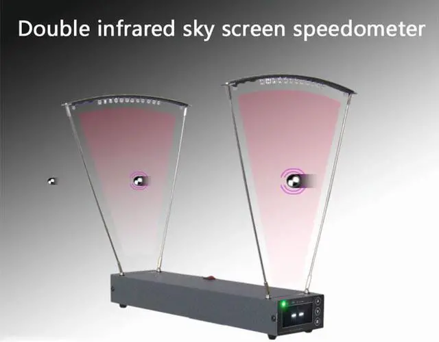 Alt view image 2 of 7 - Ballistic Precision Chronograph-FPS/MPS Readings,Slingshot Bullet Bow Velocity Speed Tester,Sun Screens,Large LCD Screen