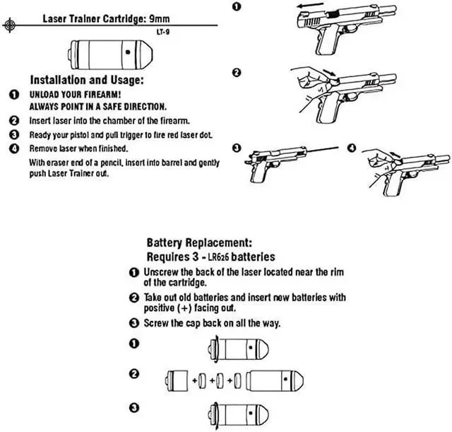 Alt view image 5 of 5 - SPECIAL PIE Laser Red Dot 380ACP Laser Sensing Bullet-Cone-head, Laser Trainer Cartridge for Dry Fire Training And Shooting Simulation(Model:38ACP)