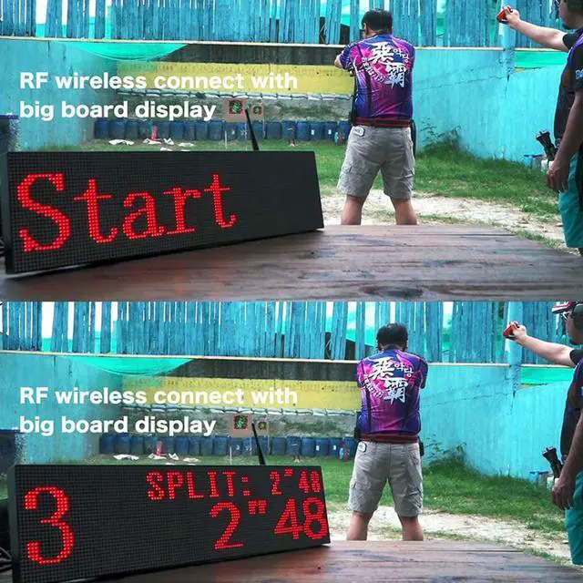 Alt view image 2 of 7 - SPECIAL PIE M16P1 LED Display High Brightness LED Screen Module Matrix Panel Wireless Big Boad LED Display Connected to M1A2-W Shot Timer