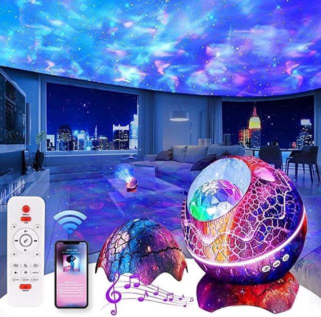 Star Projector, Projector for Bedroom, Bluetooth Speaker Aurora Galaxy  Night Light Projector for Kids Adults Gaming Room, Home Theater, Ceiling,  Room Decor,White 