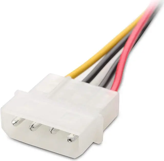 Alt view image 2 of 6 - Cable Matters 3-Pack 4 Pin Molex to SATA Power Cable (SATA to Molex) - 6 Inches