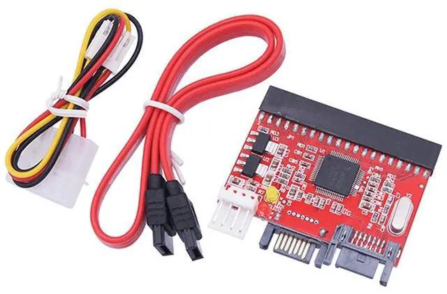Alt view image 2 of 6 - IDE to SATA PCI Card 100/133 HDD/CD/DVD SATA Serial ATA IDE Drop Driver Hard SATA Shipping Disk Adapter to Converter I9K0