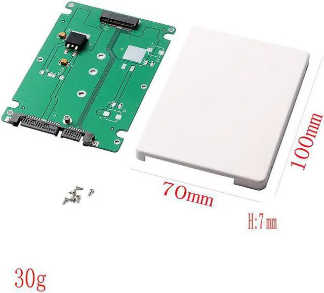 Alt view image 6 of 6 - M2 SATA adapter M.2 NGFF to 2.5 inch 2.5 '' SATA 22pin SSD converter Card