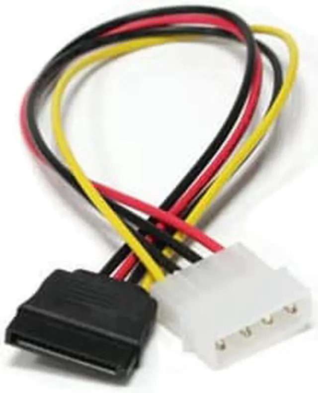 Alt view image 2 of 5 - 4Pin MOLEX IDE Male to 15pin SATA Female Power Supply cable D Plug