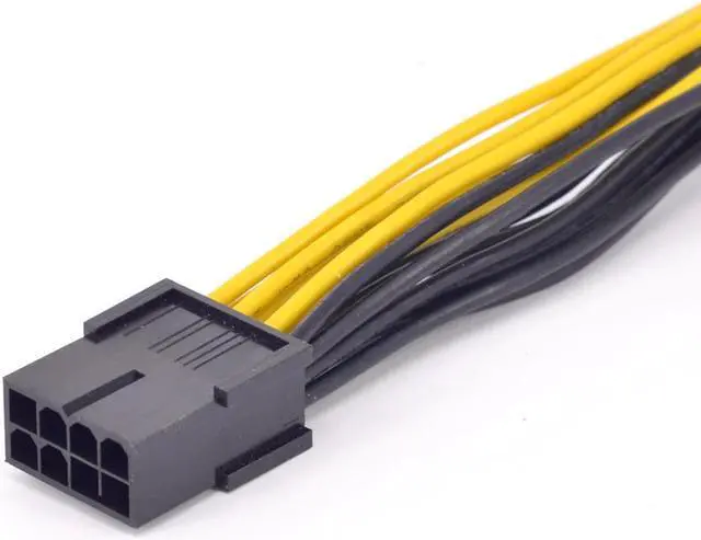 Alt view image 2 of 5 - PCIe GPU 8pin to Dual 6+2Pin Power supply Cable PCI express Graphics card 2 ports 6+2pin to 8Pin power Port Multiplier 18AWG