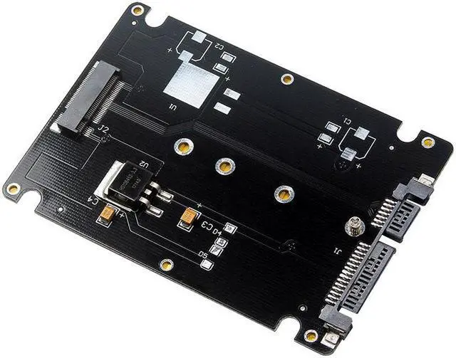 Alt view image 5 of 6 - M2 SATA adapter M.2 NGFF to 2.5 inch 2.5 '' SATA 22pin SSD converter Card