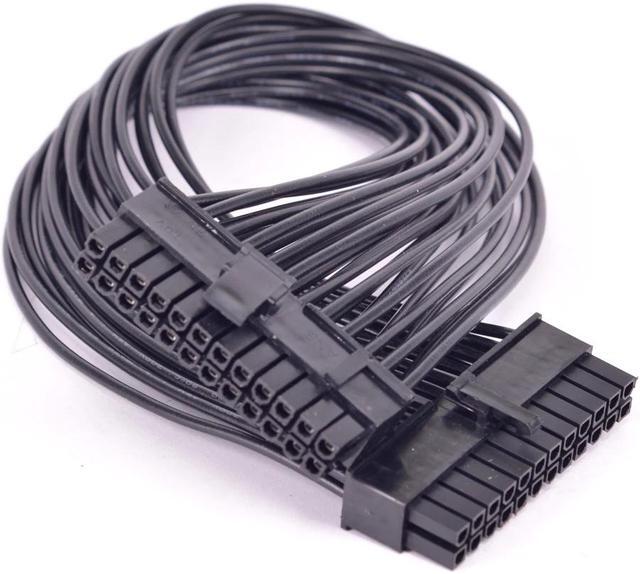 Alt view image 2 of 3 - 24pin to 20+4 Pin Port Power Supply Cable 24 Pin Male to 24Pin 20Pin Male ATX power adapter Cable