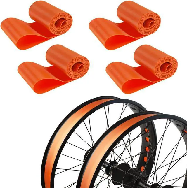 Alt view image 2 of 7 - Maxfoot 20 Inch Rim Strip Rim Tape PVC Inner Tube Cushion Protector Fat Tire Tyre Liner Anti Puncture for Bike Bicycle Cycling Accessories 4PCS