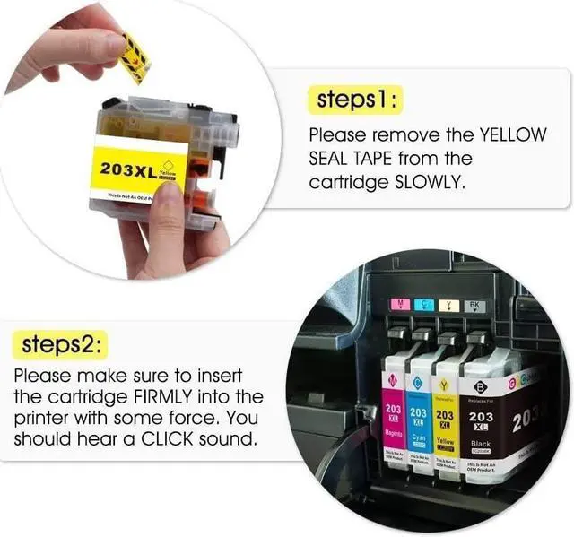 Alt view image 3 of 4 - F FINDERS&CO LC203 LC201 Ink Cartridges for Brother LC201XL LC203XL Ink to Work with Brother MFC-J460DW MFC-J480DW MFC-J485DW MFC-J680DW MFC-J880DW MFC-J885DW Printer (6BK 2C 2M 2Y, 12 Pack)